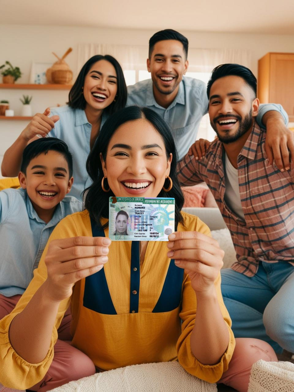 um especialista técnico de origem latina com sua família e um Green Card na mão com permissão para trabalhar nos EUA Divi-About-Us-Section-Hero-Image-2